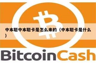 中本聪中本聪卡是怎么来的（中本聪卡是什么）